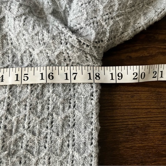 Emproved Puff-sleeve Cardigan Style A2212 In Dove Grey Size Small - Picture 2 of 15